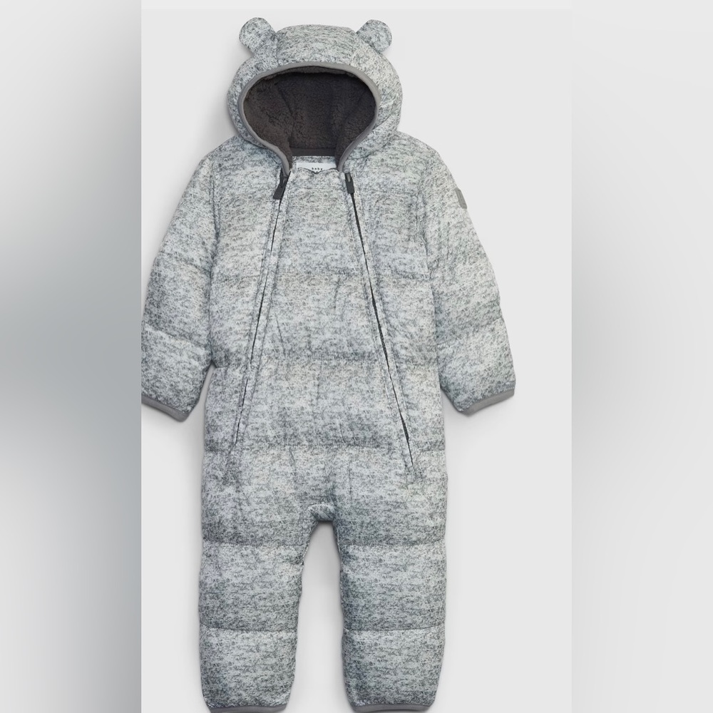 Baby 100% Recycled Heavy Weight Puffer One-Piece - good Condition - GAP